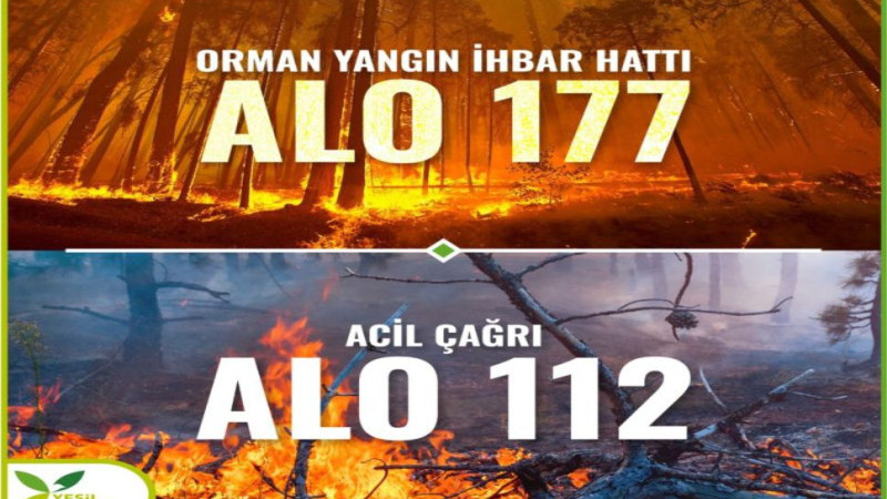  Bakan Yumaklı'dan  Yangın Uyarısı