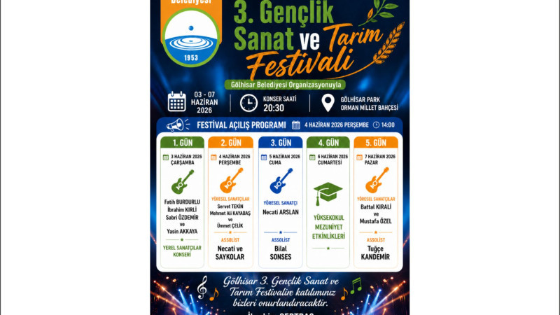Gölhisar 3. Gençlik, Sanat ve Tarım Festivali Dolu Dizgin Sürüyor